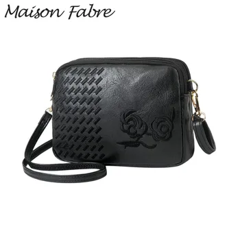 

Maison Fabre Bag women Leather shoulder bag strap crossbody bag Floral small casual handbag 2020 Summer Ladies zipper handbag