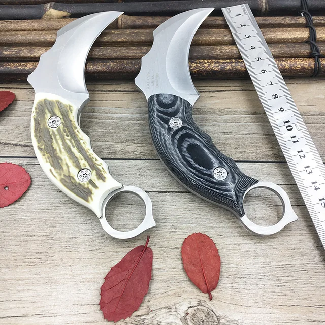 Outdoor Karambit knife Hunting Knives Camping Tool Survival ...