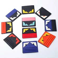 2016 Real Passport Cover The Small Monster Card Bag Ladies Leather Slim Korean Mini Credit Cards To Students Men’s Bank Holder