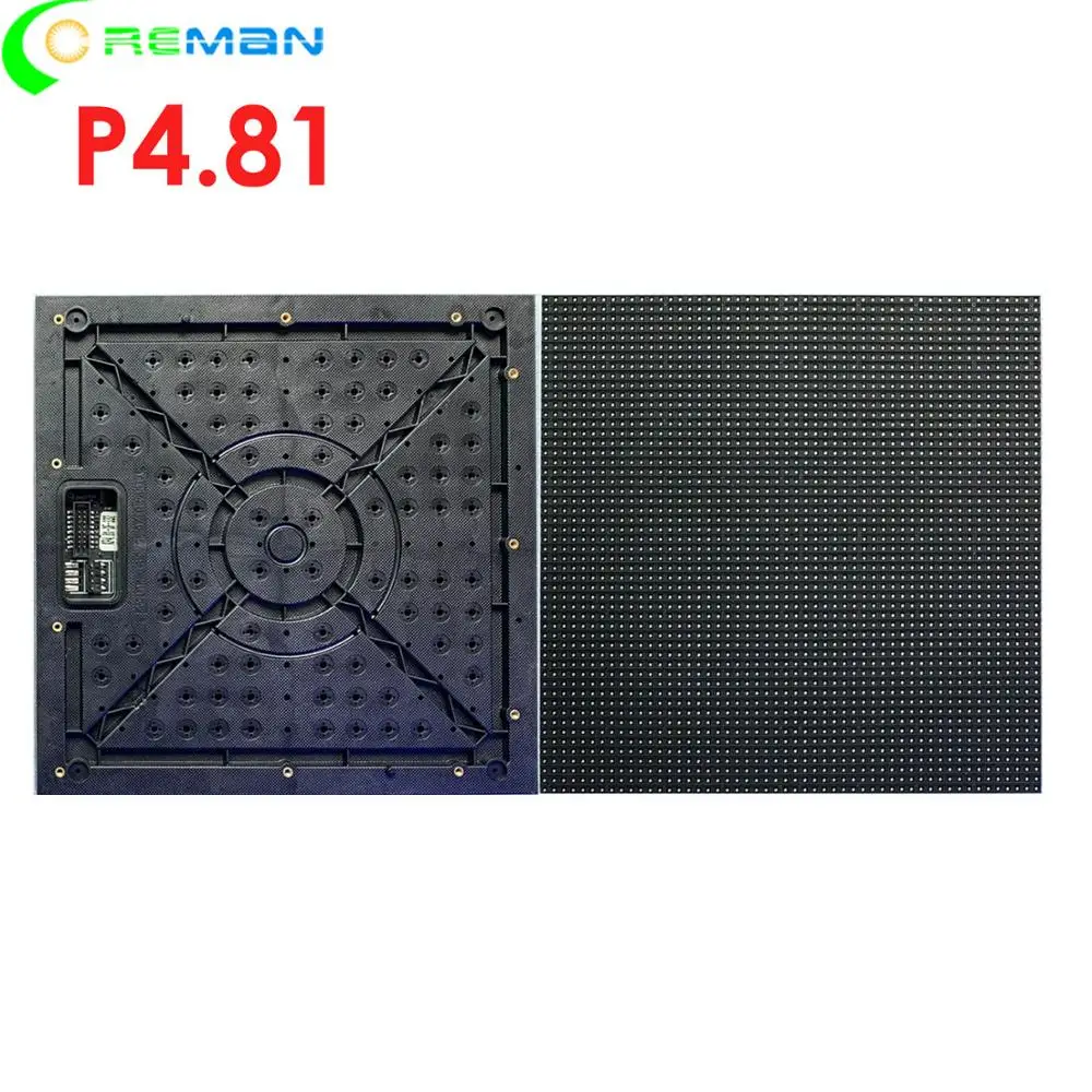 AliExpress низкая цена pantalla светодиодный модуль p4.81 P4.8, Крытый 500x500 500x1000 led видео панель тонкий светодиодный модуль шкафа p4.81