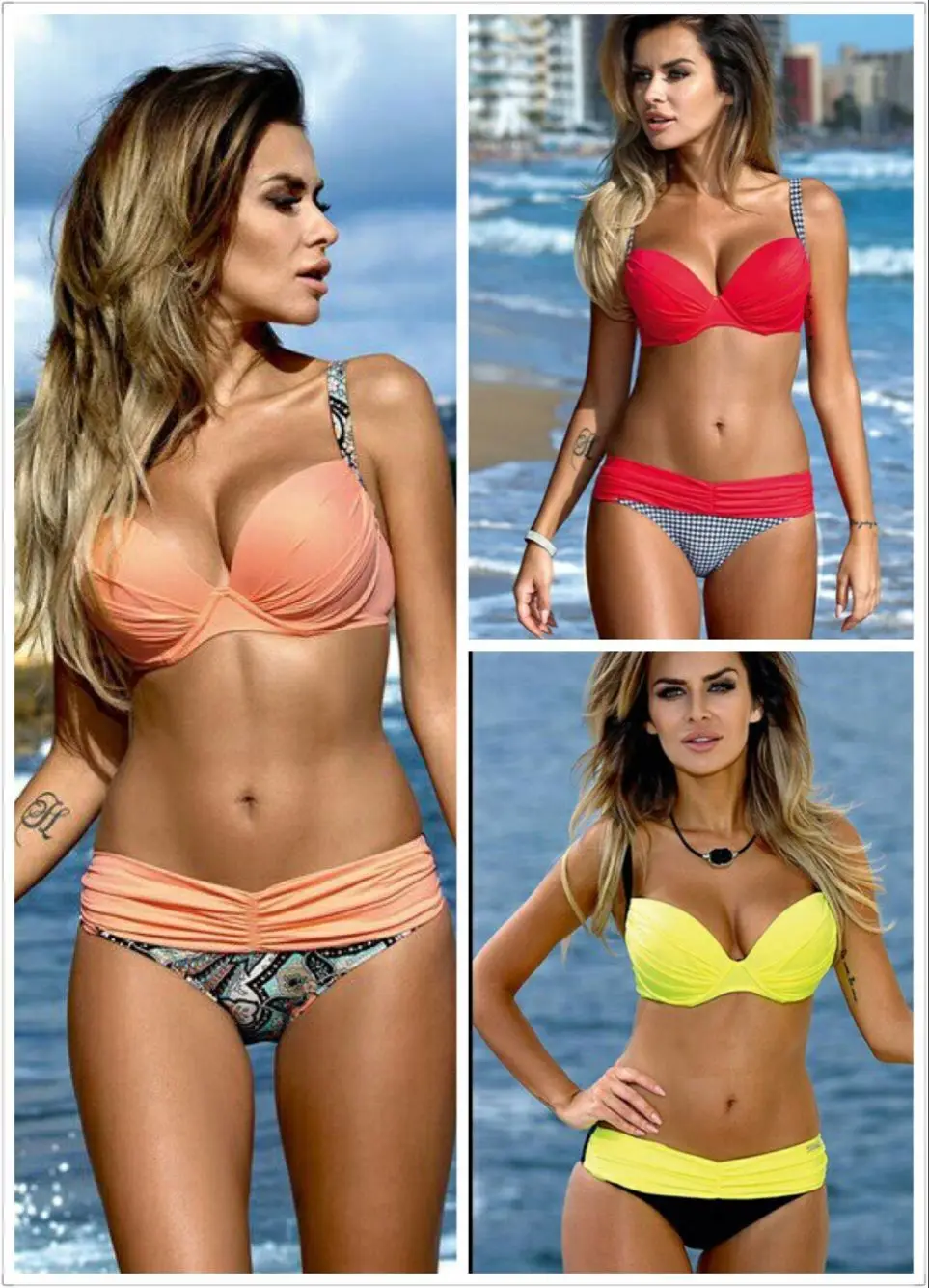 Buy Designer Swimsuit Bikinis For Women Plus Size Push