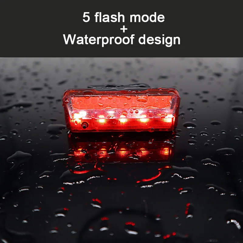 Top Bicycle Tail Light USB Rechargeable for MTB Road Bike Rear Back Light Waterproof Night Cycling safety warning LED Lamp TL2281 5