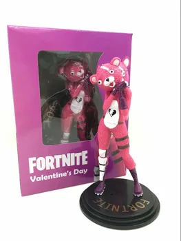 

15CM online game pink bear Valentine's Day action figure collectible model toys for boys