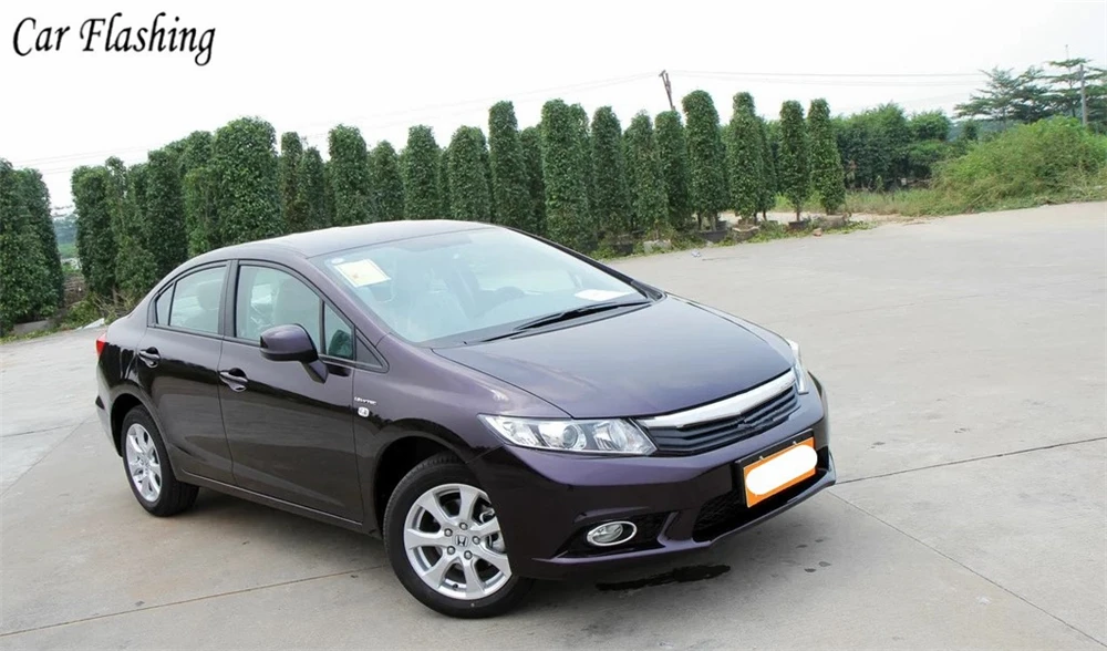 Автомобильный мигающий 2 шт. автомобильный фонарь для бровей поворотник 12 В DRL Светодиодный дневной ходовой свет для Honda Civic 2011 2012 2013