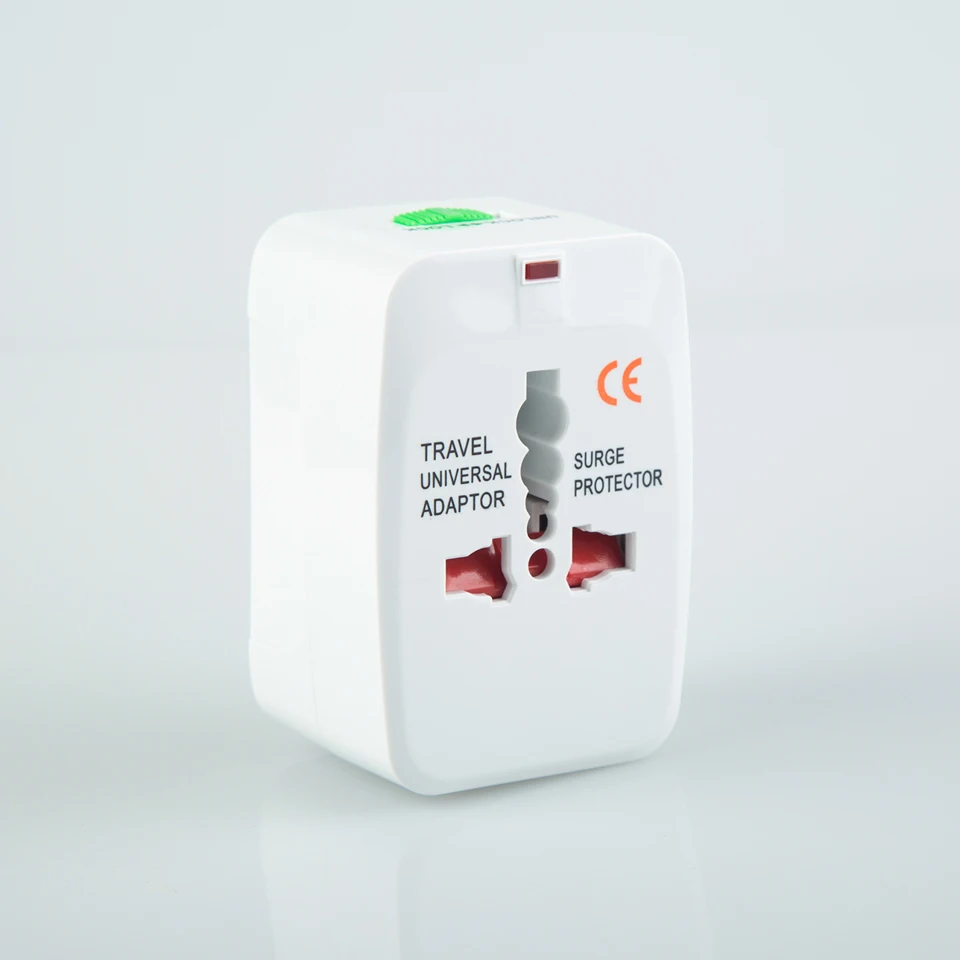 

Standing Style Portable White Universal Travel Plug Adapter Changeover Plug Universal All-In-One Power Adapter Adaptor Charger