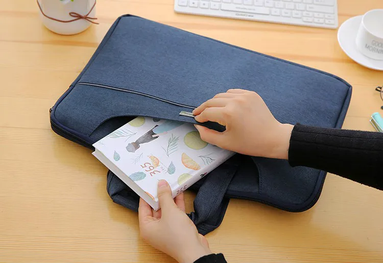Модная креативная Сумка для документов формата А4, многофункциональная Водонепроницаемая портативная офисная сумка с ручкой, портфель, льняной мешок