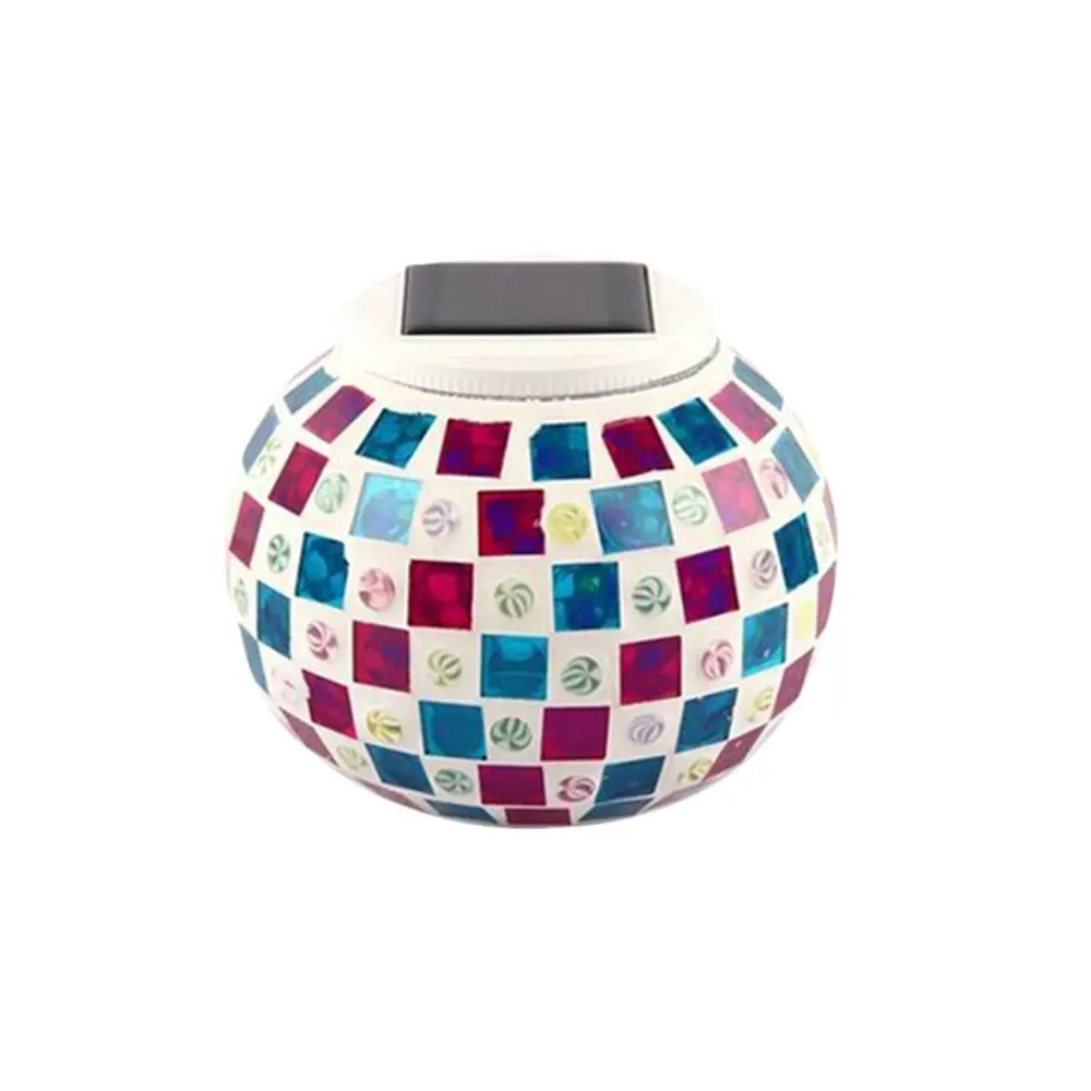 Solar Powered Mosaic Glass Ball Light 11