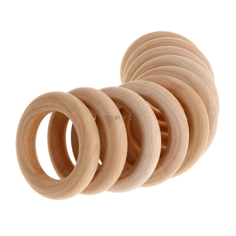 10 Pcs Set Natural Wooden Ring Home Decoration font b Pet b font Parrot Bird Parakeet