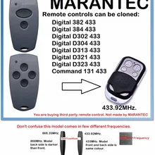 Пульт marantec Digital D302, D304 433 универсальный пульт дистанционного управления Дубликатор 433,92 МГц