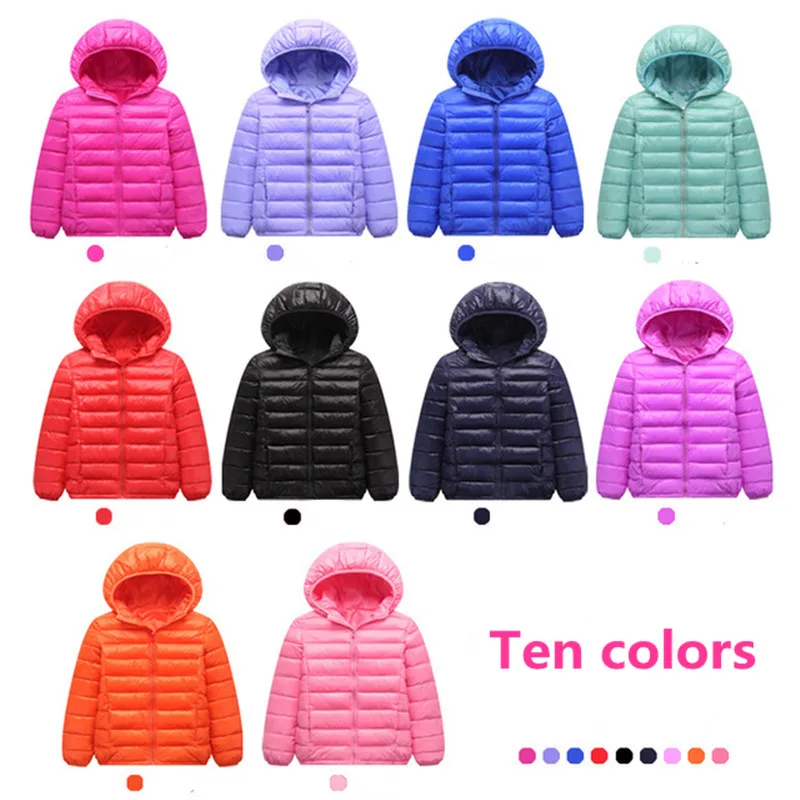

AILEEKISS Children Boys Girls Clothing Winter Hooded Lightweight Down Jacket Thick Warm Tracksuit Kids Outerwaer Coat 1-13 Years