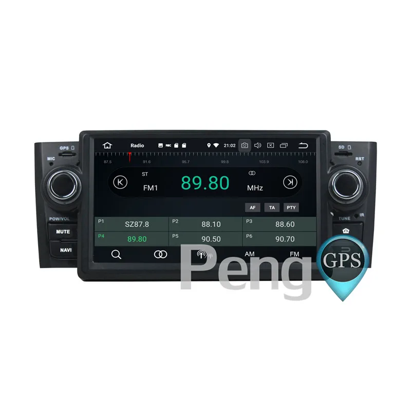 Excellent 2 Din Android 8.0 Car CD DVD Player 8Core GPS Navigation for Fiat Punto Linea 2007-2012 Stereo 1080P HD Screen Autoradio 3