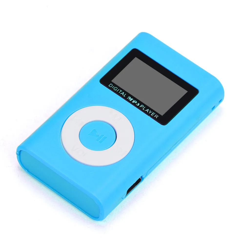 HIPERDEAL USB мини MP3 плеер ЖК-экран Поддержка 32 ГБ Micro SD TF карты Прямая поставка#15 - Цвет: Синий