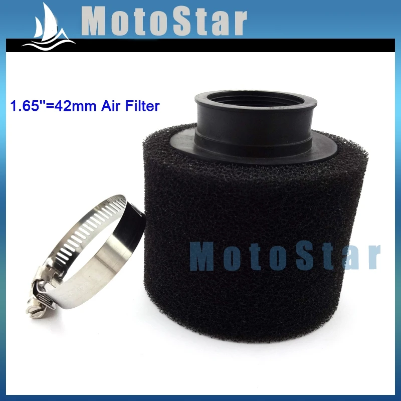 

42mm Foam Air Filter For 125cc 140cc Pit Dirt Bike ATV Quad 150cc GY6 Scooter