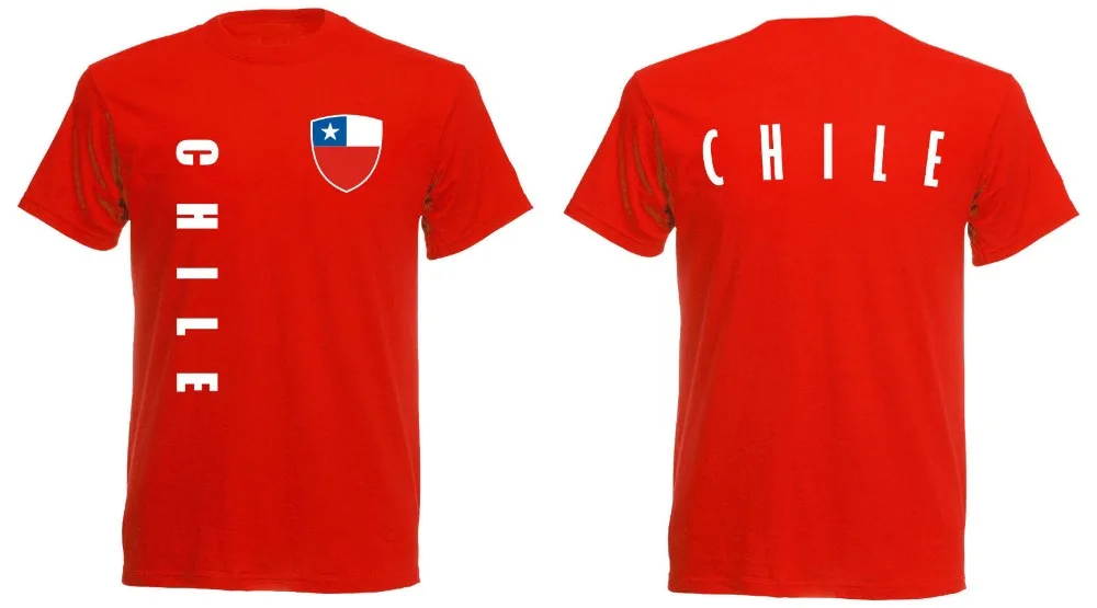 

Chile T-Shirt Men'S Footballer Legend Soccers Jersey 2019 New Short Sleeve Casual Top Tee 100% Cotton Shirt T Shirts