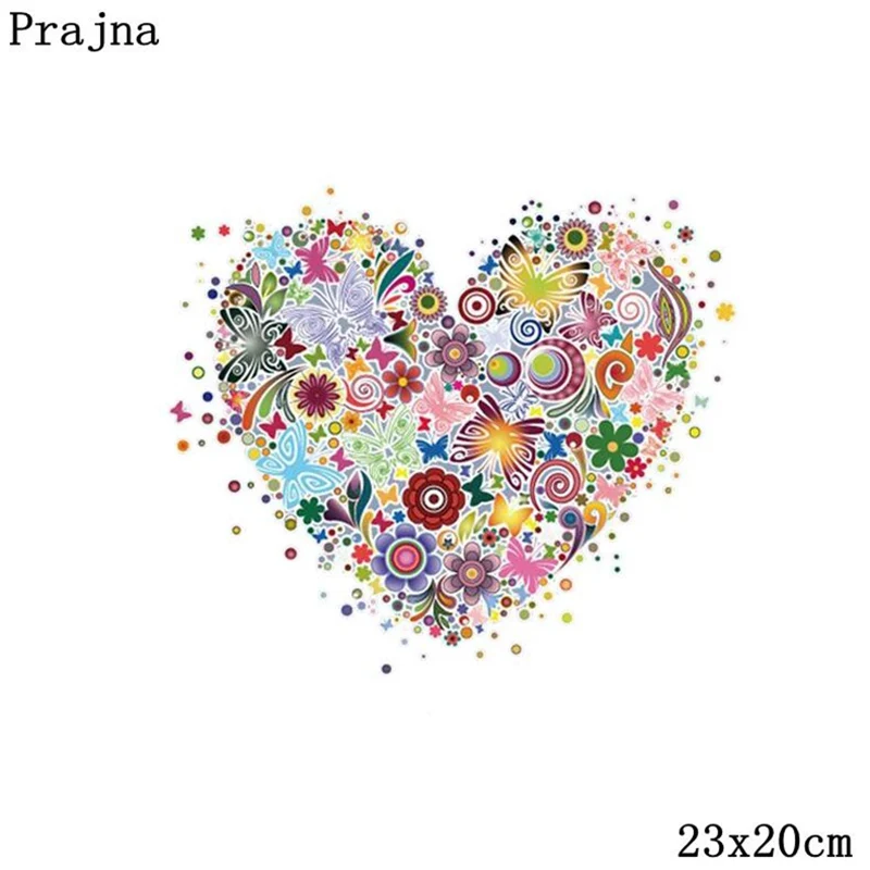 Яркий Prajna, с единорогом модная одежда для девочек с помощью утюга передачи тепла футболка с декором в виде Термальность передачи тепла виниловых железа на патчи для Костюмы "сделай сам" - Цвет: Яркий