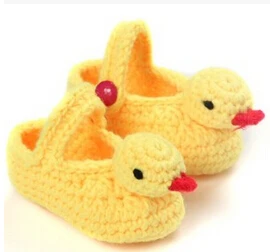 

New born 100%soft cotton knitting infant first walkers little duck baby shoes NT033