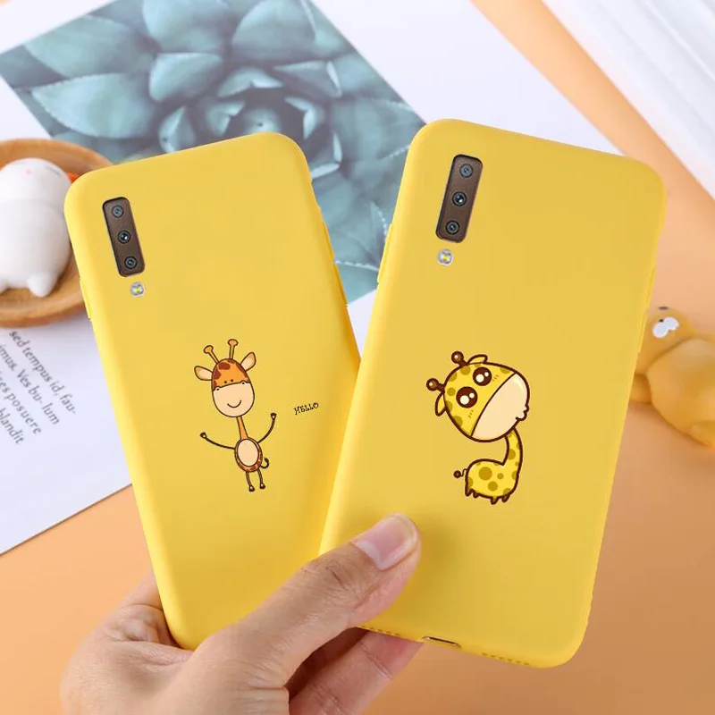 For Samsung Galaxy A7 2018 Case Silicone TPU Cover Phone Case For Samsung A7 A8 A6 Plus J4 J6 J8 2018 S7Edge S8 S9Plus Case Soft