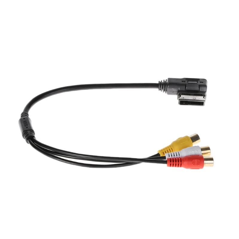 

Hot New 1 Pc Auto Car AMI MMI 3 RCA Phono Audio Video Music AV Video Cable Lead For Audi A3 A6 A8 Q7 S7 High Quality 10166