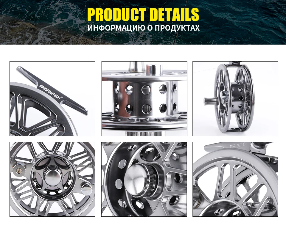 Roda de Pesca Lidar com Esquerda Carretel para Lago Angryfish 6 7 8 9 10 Voar Ultra-leve 3bb 1:1 Cnc Direita Rio Pesca 3 - 4 5 17 Angryfish 3 4, 5 6, 7 8,