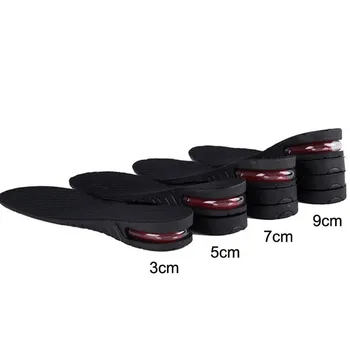 

Height Increase Insoles Pads For Shoes Soles Women Men Shoe Lift 3-9cm Adjustable Cut Heel Insert Air Cushion Taller Foot Insole