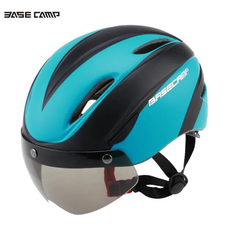 

Basecamp Cycling Helmet Bike Ultralight Helmet With Lens Intergrally-molded Mountain Road Bicycle Helmet Safe Men Women 56-62cm
