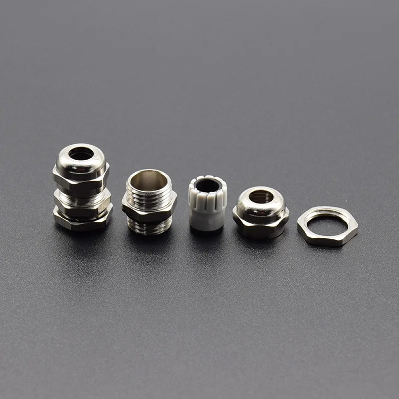 2Pcs Stainless Cable Gland Steel PG7 3.0-6.5mm Waterproof Connector