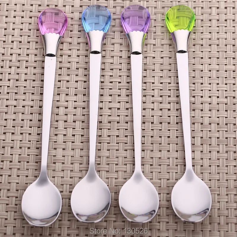 Elegant Life Stainless Steel Dessert Spoon Milk Spoons Ice Cream Spoons