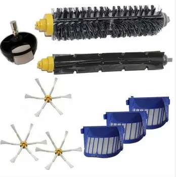 

AeroVac Filter + side brush + front steering wheel kit for iRobot Roomba 600 Series 595 620 630 650 660 replacement