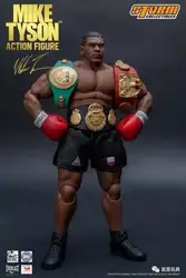 1/12 бокс Чемпион Майк Tyson 6 "фигурку KO's Storm коллекционные вещи с 3 Глава Sculpt Heavyweight чемпионат мира Belt1