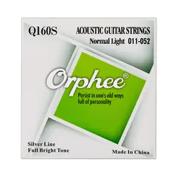 Orphee Q160S акустические струны набор нормальный свет 011-052 Посеребренная рана акустическая гитарра струны 1st-6th аксессуар