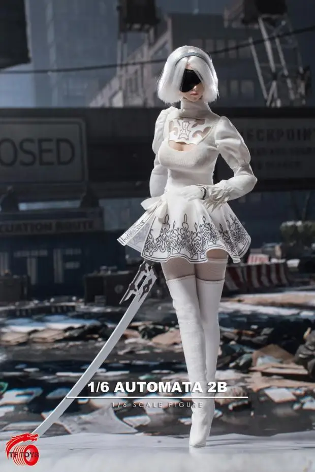 

TF TOYS TF03 1/6 Sexy Automata 2B Robot Sister Neil Costume Set for 12inch Action Figure Cosplay Dolls DIY