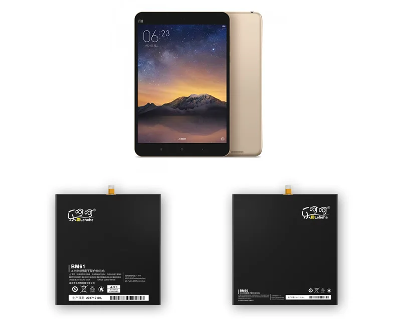 Аккумулятор LEHEHE BM60 BM61 BM62 для Xiaomi Pad 1 2 3 MiPad 1 2 3 8000 мАч аккумулятор для планшета с инструментами в подарок