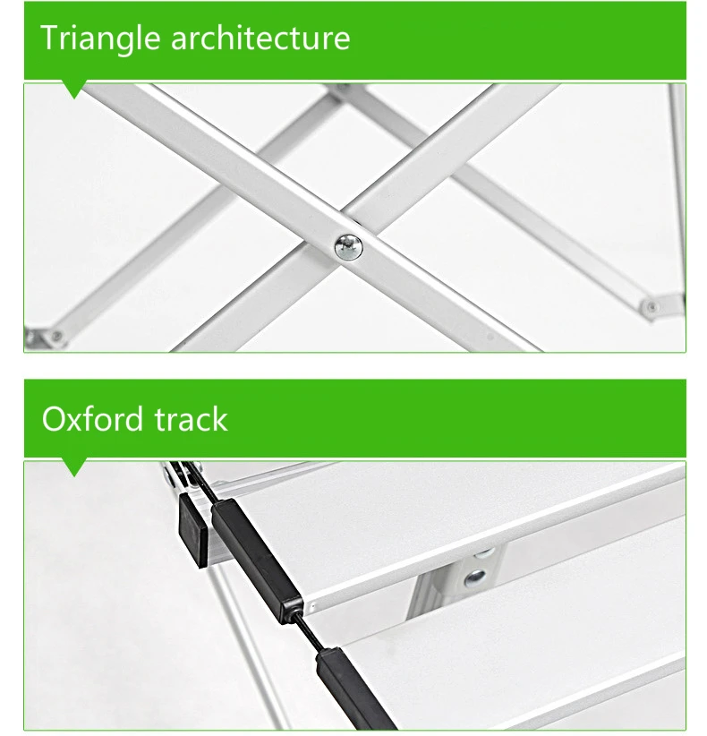 Открытый Кемпинг поднят складной стол из сверхлегкого алюминиевого сплава портативный стол регулируемый пляж отдыха пикника барбекю стабильный стол