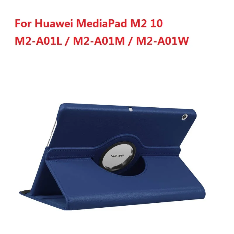 Чехол для huawei MediaPad T3 10 T5 M2 M3 Lite 10,1 M5 Por 10,8 Flio из искусственной кожи, чехол для планшета huawei Honor Play Pad 2 9,6 - Цвет: M2 10 Blue