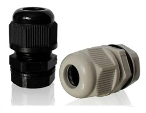 

Germany PG7-PG48 Waterproof Electronic PA66 nylon Cable Gland gray white and black two color B-PG21-13