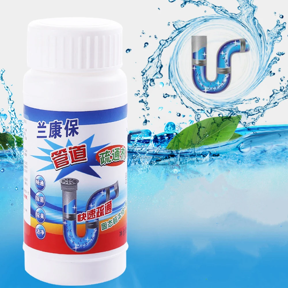 Kitchen Water Pipe Drainage Cleaner Strong Pipe Dredging Agent Sewer Toilet Cleaning Deodorant Household Cleaning Tool