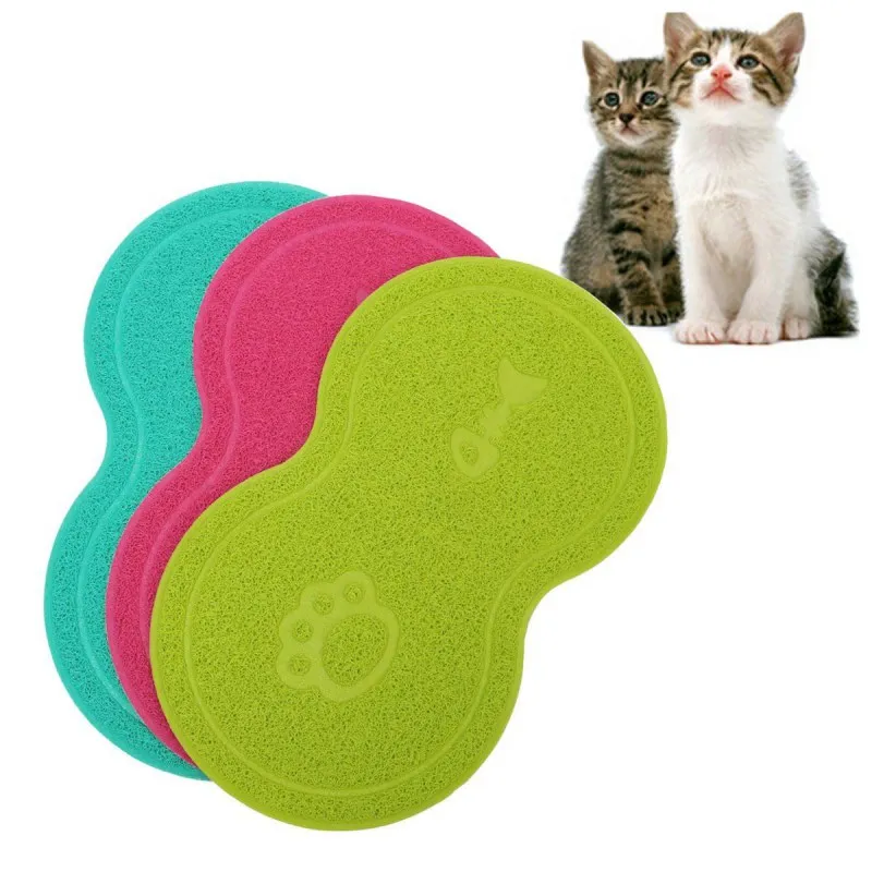 Новая красочная игрушка в форме собаки Кормление котенка коврик Милая миска еда Вода Коврик для кормления протрите чистые принадлежности для животных