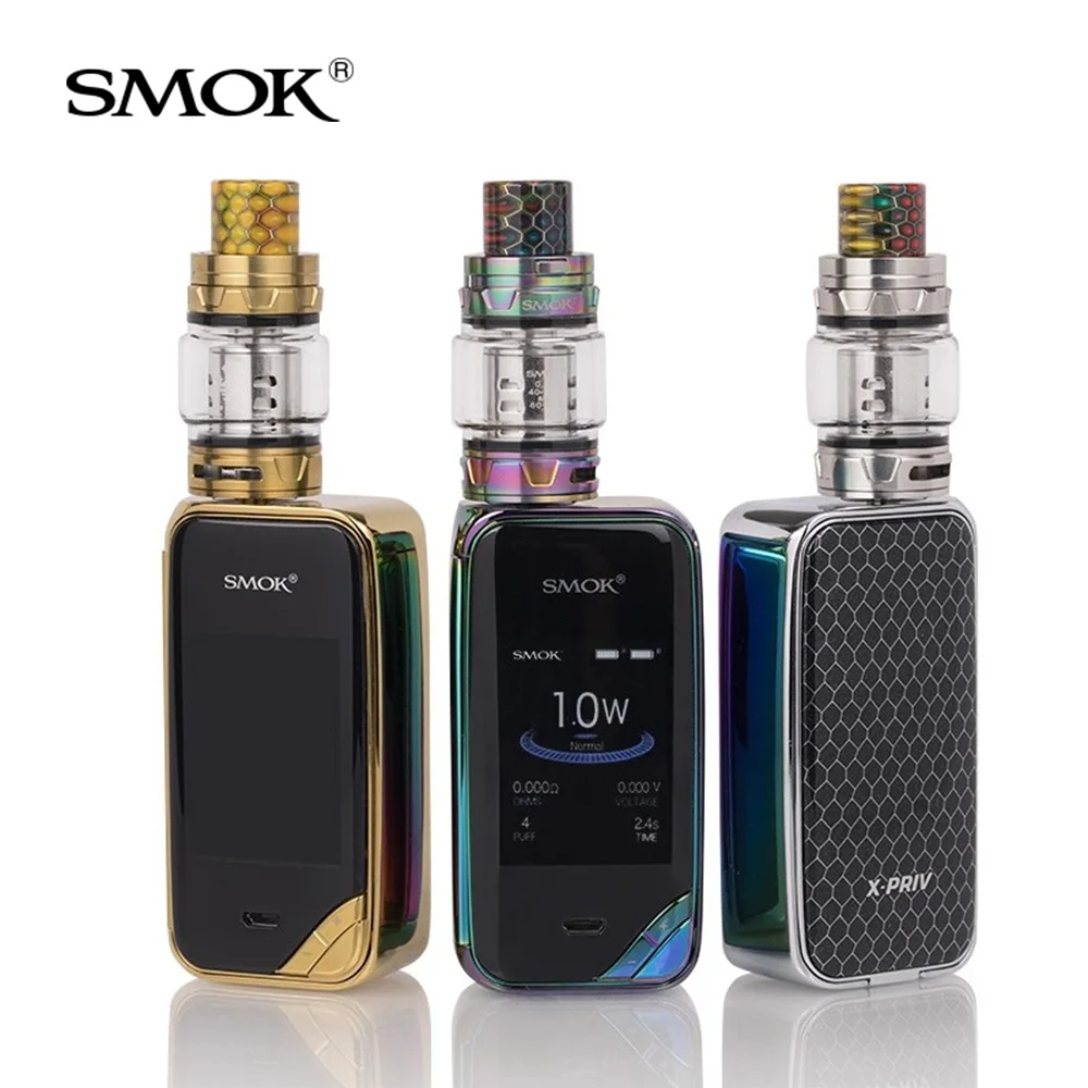 Tanie Oryginalny zestaw SMOK x priv 225W z V12 Prince Tank 8ml + cewki zestaw vape do elektronicznego papierosa VS G PRIV 2 MAG I PRIV zestaw gatunkowy