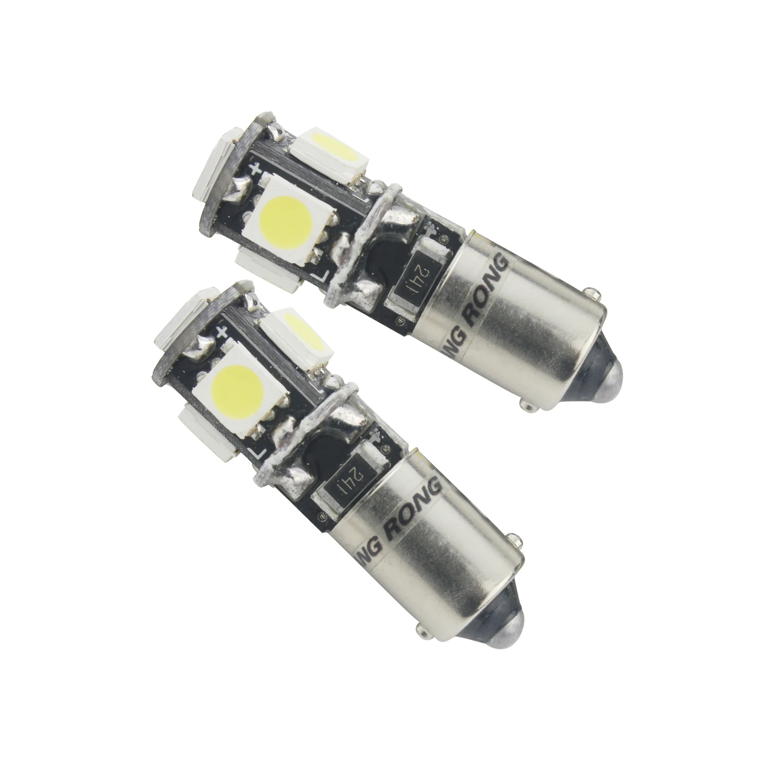 ANGRONG 2x H6W BAX9s 5 SMD Canbus Светодиодная Лампочка С индикатором обратная парковка боковой Светильник лампы