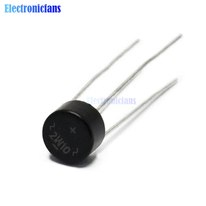 10PCS/lot 2w10 2A 1000V diode bridge rectifier 2W10 diode bridge rectifier electronic component rectifier diodes electrical rectifier diodes electrical diodes electrical component