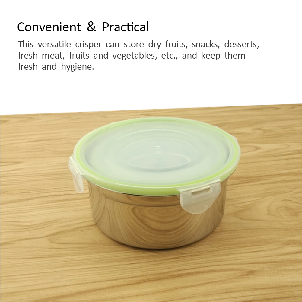 1Pcs Stainless Steel Thermal Lunch Box Leak-Proof Stainless Steel Bento Box Kids Adult Portable Picnic School Food Container Box