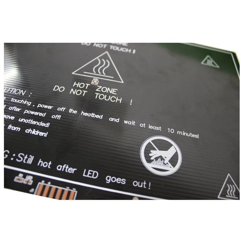 Funssor Reprap Prusa i3 MK3 300*200*3 мм алюминиевый кровать с подогревом материалах Горячие кровать нагревательная платформа пластина