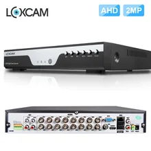 LOXCAM CCTV AHD 16CH Full HD 1080P AHD-H DVR NVR TVI CVI 6 в 1 Гибридный DVR видео регистратор наблюдения Onvif P2P