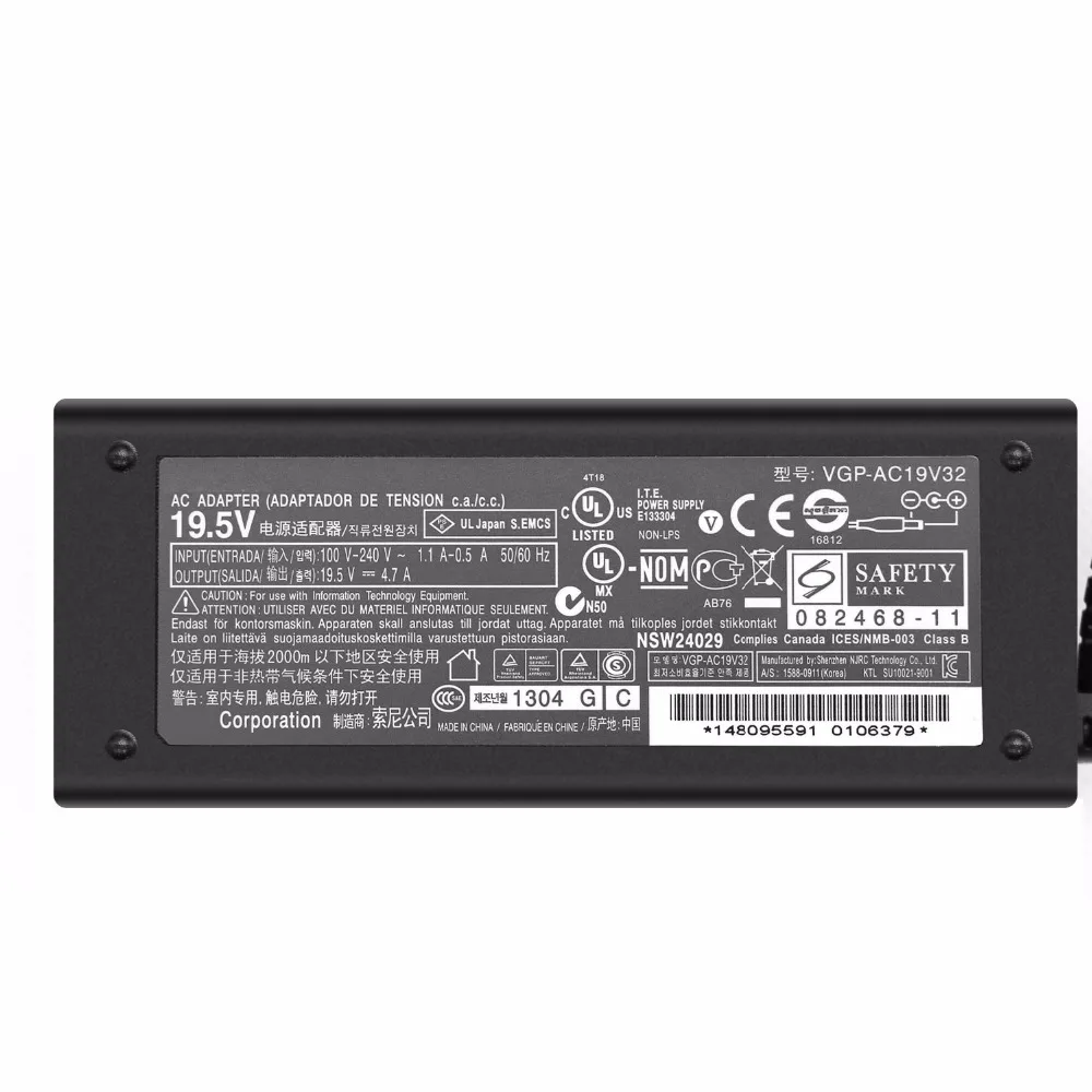VGP AC19V32 AC адаптер AC19V36 19 5 V 4.7A 90W AC19V42 Power Charger|laptop ac adapter|ac adapterlaptop adapter |