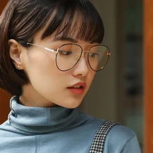 Cubojue, женские очки, оправа, авиация, очки для женщин, степень, по рецепту, очки, украшение, модные очки, прозрачные линзы