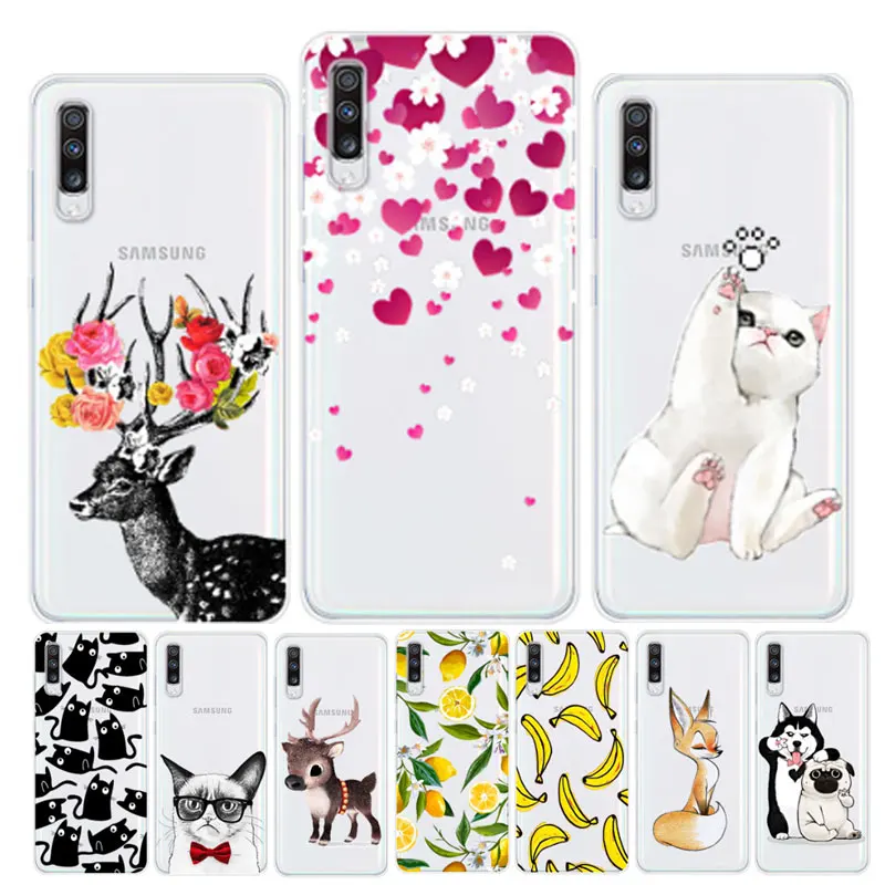 

Case For Samsung A70 Case Clear Bumper Soft TPU Back Cover For Samsung Galaxy A70 Phone Cover A705F A 70 Silicone Capa Coque