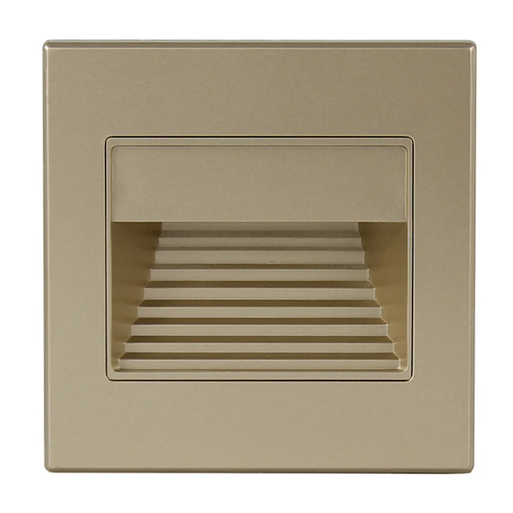 thumbnail image 1 of Lámpara de pared empotrada con luz LED para escaleras SANDIY, luces de noche para interiores, para decoración de escaleras, balcones, cocinas, luces para pies, luminaria blanca de 110 V/220 V, 1 of 5