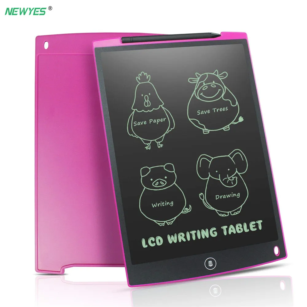 Prix NeWYeS LCD écriture tablette 12 pouces électronique numérique électronique graphique planche à dessin Doodle Pad avec stylet stylo cadeau pour les enfants