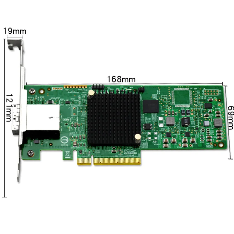 

UNICACA AS3008W 9300-8E SFF8644*2 PCIe3.0 X8 12Gb/s SAS HBA