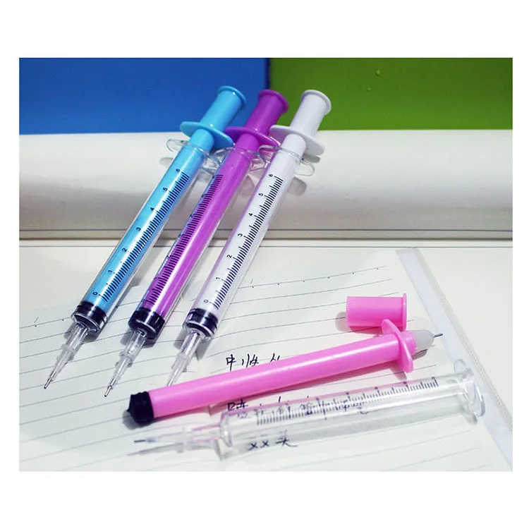 0,38 мм гелевая ручка Kawaii creativos с милым рисунком шприца, школьные офисные принадлежности, канцелярские принадлежности, рождественские черные Сменные - Цвет: 14